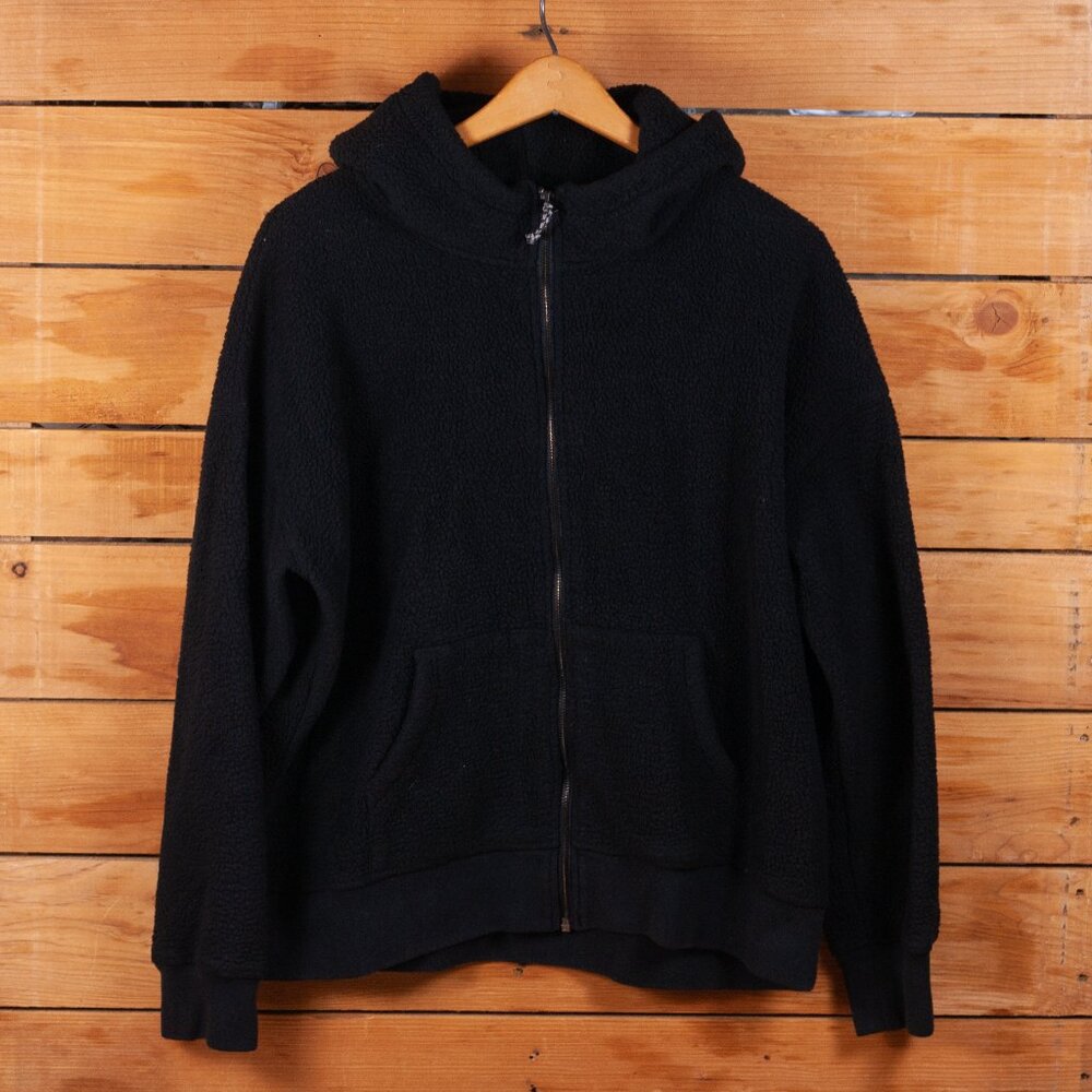 Burton Lynx Full Zip Pile Fleece Hoodie in Black - Women's XL